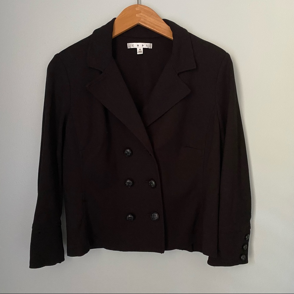 CAbi Style 215 Colette Ponte Cropped Blazer large